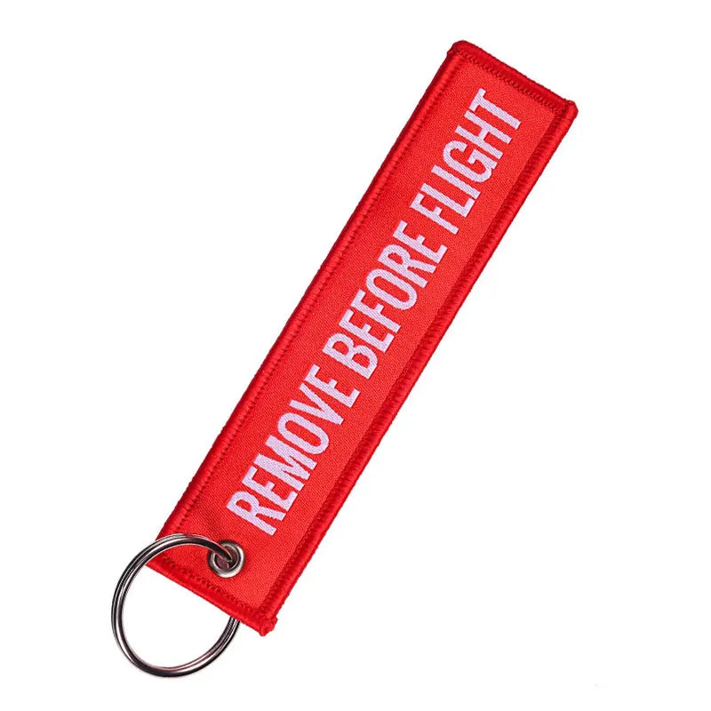 Remove before flight Keychain