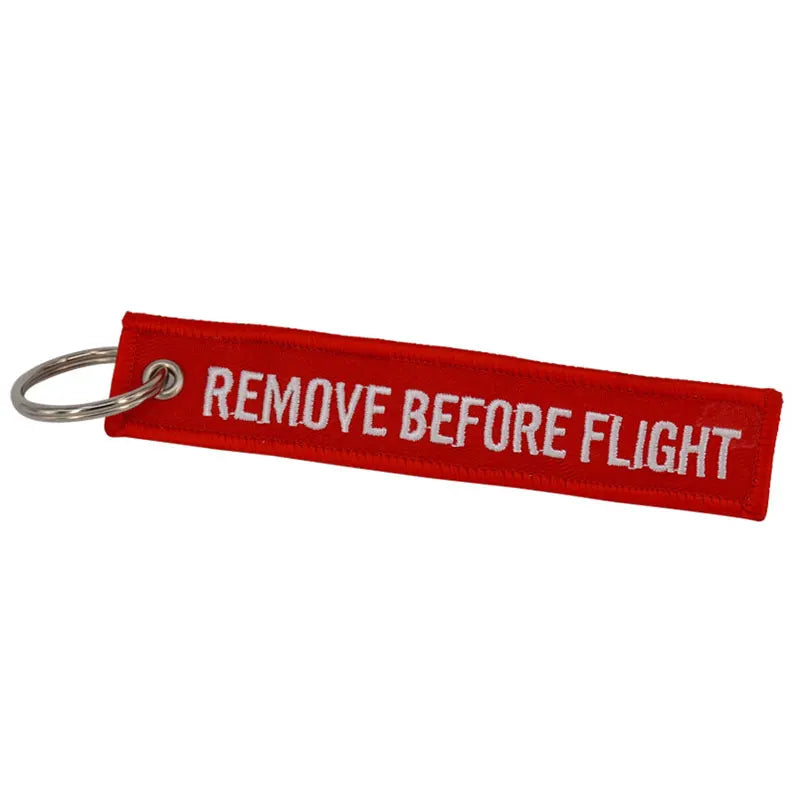 Remove before flight Keychain