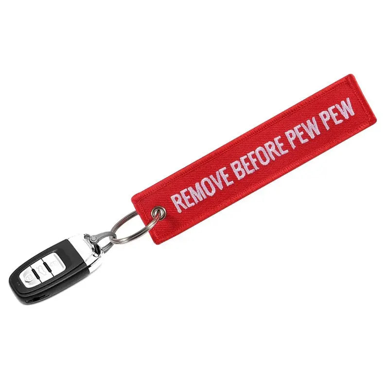 Remove before flight Keychain